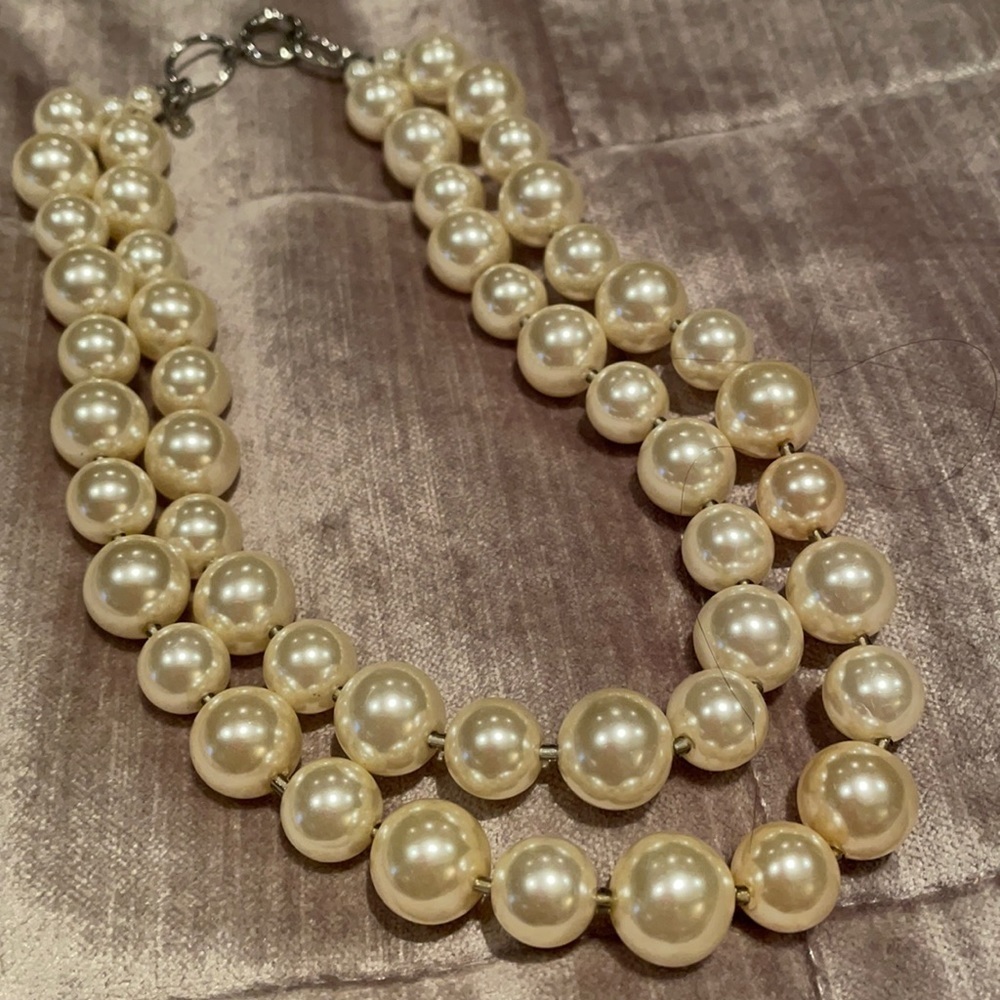 Gorgeous Double Strand Faux Pearls by Premier Designs